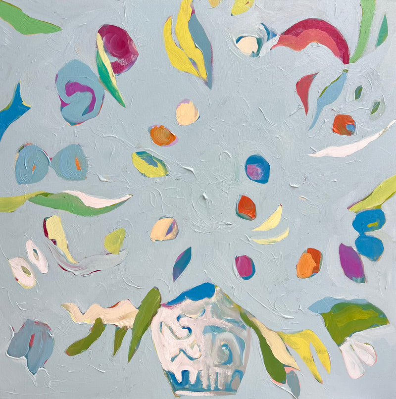 Deconstructed Florals in Chinoiserie