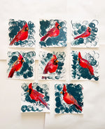 Red Bird Watercolor Studies