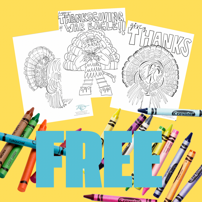FREE Thanksgiving Coloring Sheets