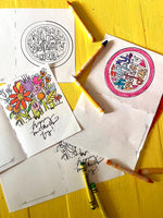 Mother’s Day Coloring Sheet Cards