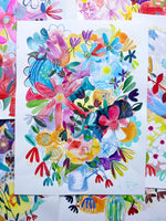 Wildflower Watercolors 18x24