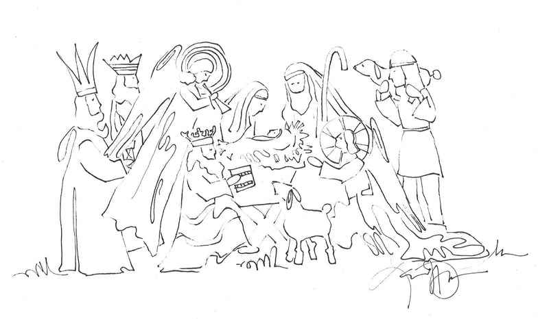FREE Nativity Coloring Sheet!