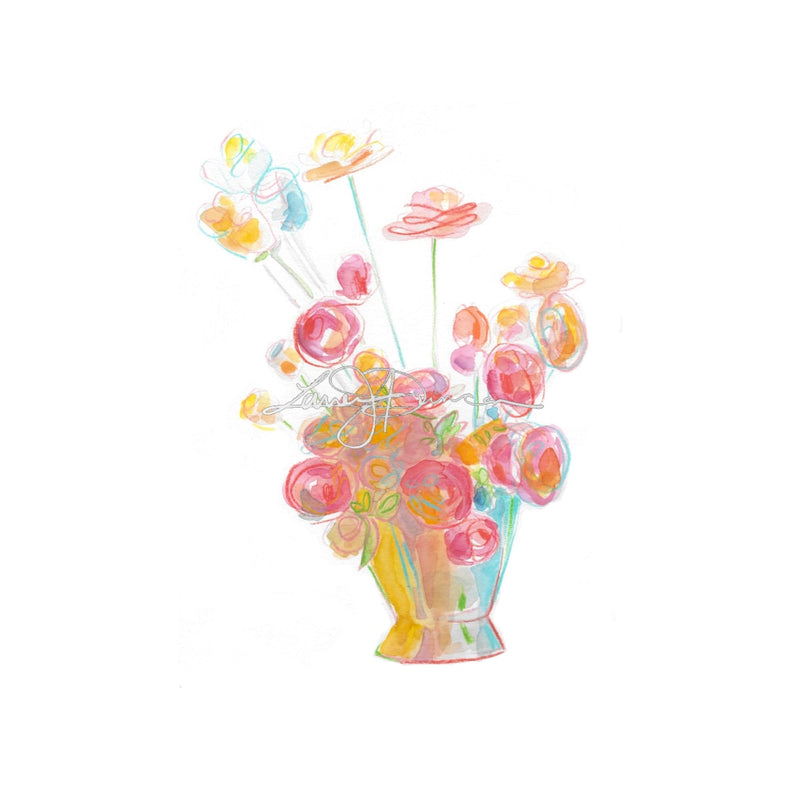 Blooms In Vase