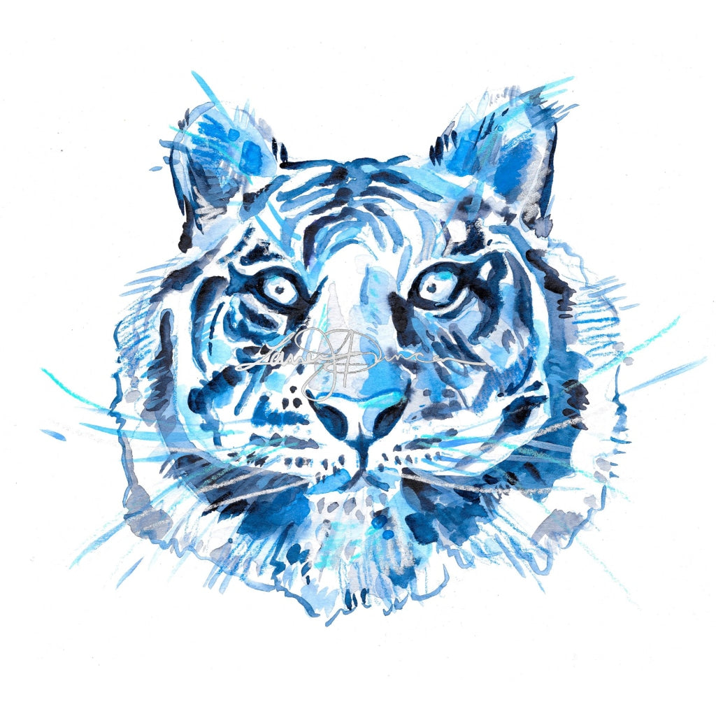 Blue & White Tiger
