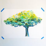 Watercolor Live Oak Tree