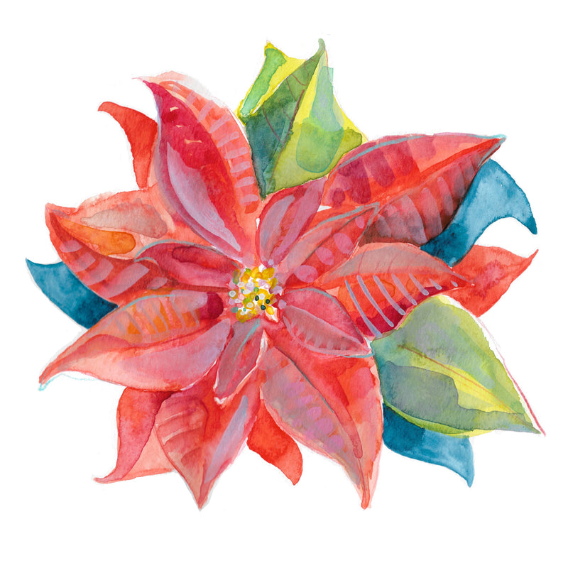 Poinsettia Watercolors