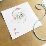 Santa 3 Inch Gift Sticker Tags