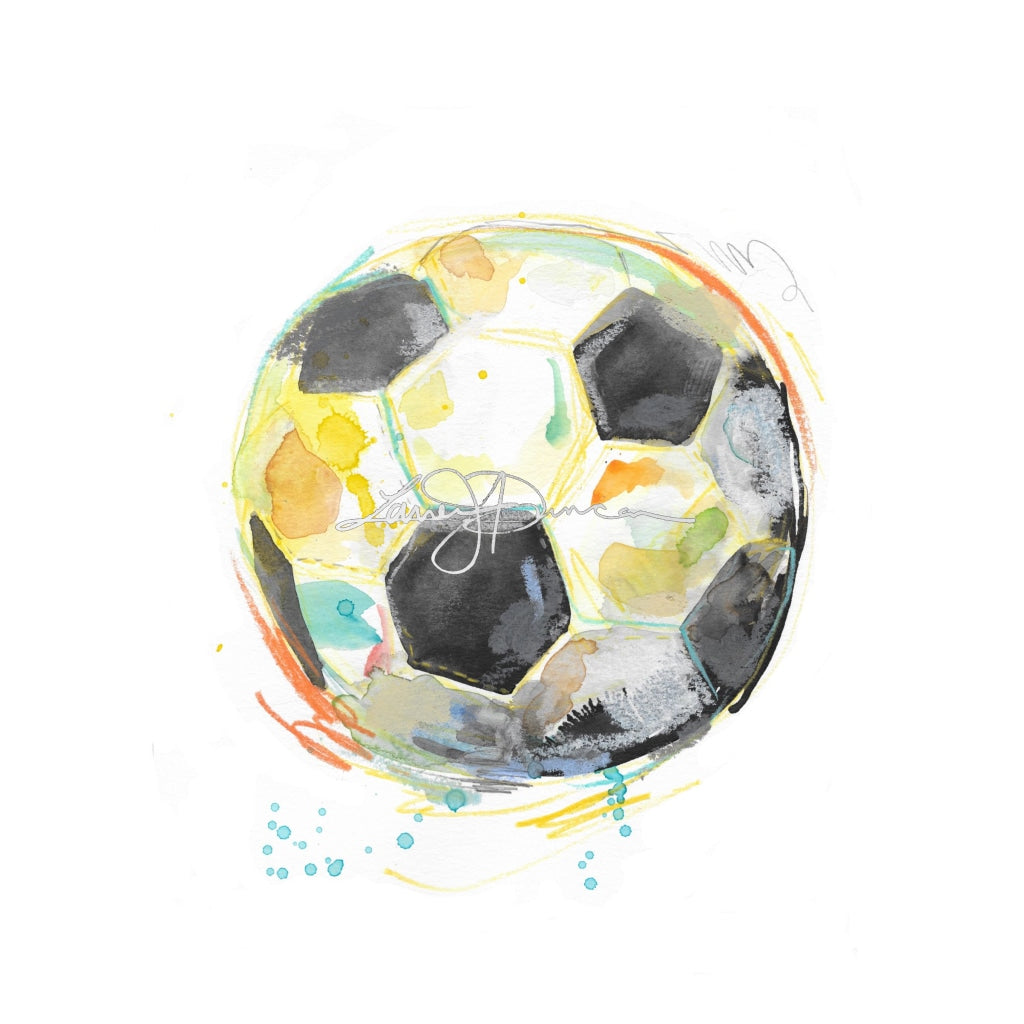 Watercolor Sports Series || Soccer